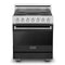 Viking RVER33015BCS Freestanding Ranges Cast Black Front View