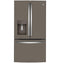 GE Appliances GYE22GMNES French Door Refrigerators Fingerprint Resistant Slate Front View