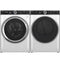 GE Appliances PFW870SSVWW Front Load Washers White – Angle View