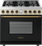 Superiore RD361SCNCB Professional Ranges Black Dual Color, Bronze Front View