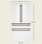 CAFE CGE29DP4TW2 French Door Refrigerators Matte White – Angle View