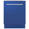 ZLINE DWVBM24 Built-In Dishwashers Blue Matte Front View
