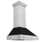 ZLINE 8654SNXBLM36 Ducted Mount Hoods Black Matte – Studio Shot