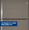 GE Appliances GTS22KMNRES Top Freezer Refrigerators Fingerprint Resistant Slate – Detail Close-up