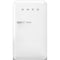 Smeg FAB10URWH3 Compact Refrigerators Glossy White Front View