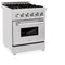 ZLINE RASSNBR24 Professional Ranges Durasnow With Brass Burners – Lifestyle Photo