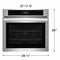 Frigidaire FCWS3027AS Single Wall Ovens Stainless Steel – Appliance Image
