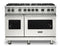 Viking VGR5488BPW Freestanding Ranges Pure White Front View