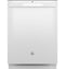 GE Appliances GDT550PGRWW Built-In Dishwashers White Front View