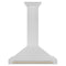 ZLINE KB4SNZ36G Professional Hoods Gold Accents – Appliance Image