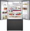 Bosch B36FD52SNB French Door Refrigerators Black Stainless Steel – Angle View