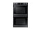 Samsung NV51K7770DG Double Wall Ovens Fingerprint Resistant Black Stainless Steel Front View