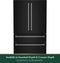 CAFE CGE29DP3TD1 French Door Refrigerators Matte Black – Angle View