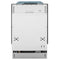 ZLINE DWBSH18 Built-In Dishwashers Black Stainless Front View