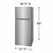 Frigidaire FRTE1622AS Top Freezer Refrigerators Stainless Steel – Appliance Image