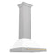 ZLINE KB4SNZWM30G Ducted Mount Hoods Gold Accents – Official Product Photo