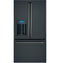 CAFE CFE28TP3MD1 French Door Refrigerators Matte Black – Angle View