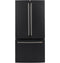 CAFE CWE19SP3ND1 French Door Refrigerators Matte Black – Angle View