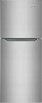 Frigidaire FFET1222UV Top Freezer Refrigerators Fingerprint-Resistant Stainless Steel Look Front View