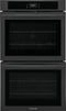 Frigidaire FCWD3027AB Double Wall Ovens Black Front View