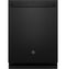 GE Appliances GDT670SGVBB Built-In Dishwashers Black Front View