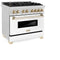 ZLINE RASZWM36G Professional Ranges Gold – Appliance Image
