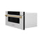 ZLINE MWDZ30SSCB Built-In Microwaves Champagne Bronze Front View