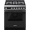 Smeg CPF30UGMAN Professional Ranges Matte Black Front View