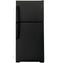 GE Appliances GTS19KGNRBB Top Freezer Refrigerators Black Front View