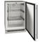 U-Line UOFZ124SS01B Upright Freezers Stainless Solid Front View