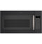 GE Appliances JVM7195FLDS Over The Range Microwaves Fingerprint Resistant Black Slate Front View