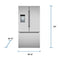 Bosch B36FD10ENS French Door Refrigerators Stainless Steel – Official Product Photo