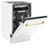 ZLINE DWVZWM18G Built-In Dishwashers Gold – Detail Close-up