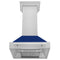 ZLINE 8654SNXBG30 Ducted Mount Hoods Blue Gloss – Appliance Image