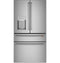 CAFE CXE22DP2PS1 French Door Refrigerators Stainless Steel Front View