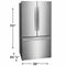 Frigidaire GRFG2353AF French Door Refrigerators Stainless Steel – Appliance Image