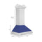 ZLINE 8654SNXBM36 Ducted Mount Hoods Blue Matte – Lifestyle Photo
