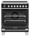 Fisher & Paykel OR30SCI6B1 Freestanding Ranges Black – Catalog Photo