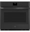 GE Appliances JTS5000DVBB Single Wall Ovens Black Front View