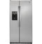 GE Appliances GZS22DSJSS Side By Side Refrigerators Stainless Steel Front View