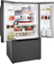 Bosch B36FD52SNB French Door Refrigerators Black Stainless Steel – Detail Close-up