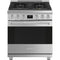 Smeg SPR30UGGX Professional Ranges Satin Stainless Steel Front View