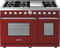 Superiore RD482GCRC Professional Ranges Red Matte, Chrome Front View