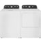 GE Appliances GTD48EASWWB Front Load Dryers White With Matte Black Backsplash – Detail Close-up
