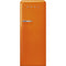 Smeg FAB28UROR3 Compact Refrigerators Glossy Orange Front View