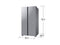 Samsung RS23CB7600QL Side By Side Refrigerators Stainless Steel – Appliance Image