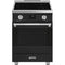 Smeg SPR24UIMAN Freestanding Ranges Satin Matt Black Front View