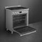 Smeg SPR30UGGX Professional Ranges Satin Stainless Steel – Official Product Photo