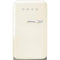 Smeg FAB5ULCR3 Compact Refrigerators Glossy Cream Front View