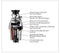 XO Appliance XOD1HPBF Garbage Disposals Silver – Catalog Photo